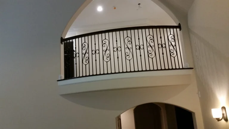 Home upgrade featuring new iron railings